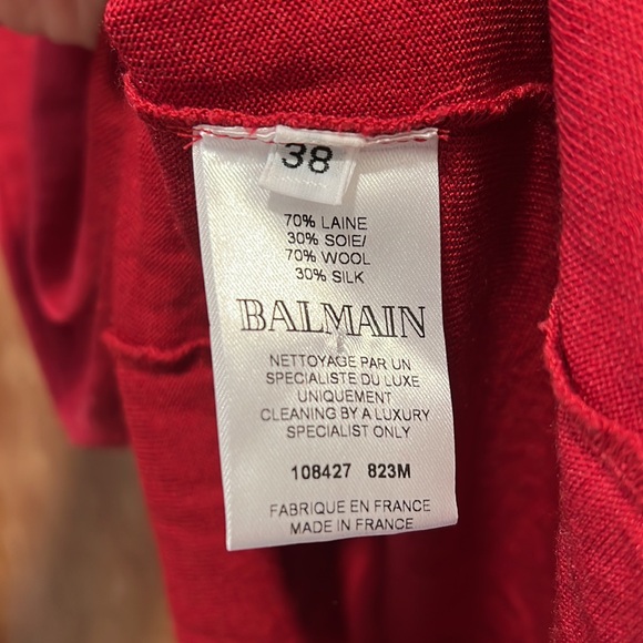 Red Balmain Top - Picture 2 of 3